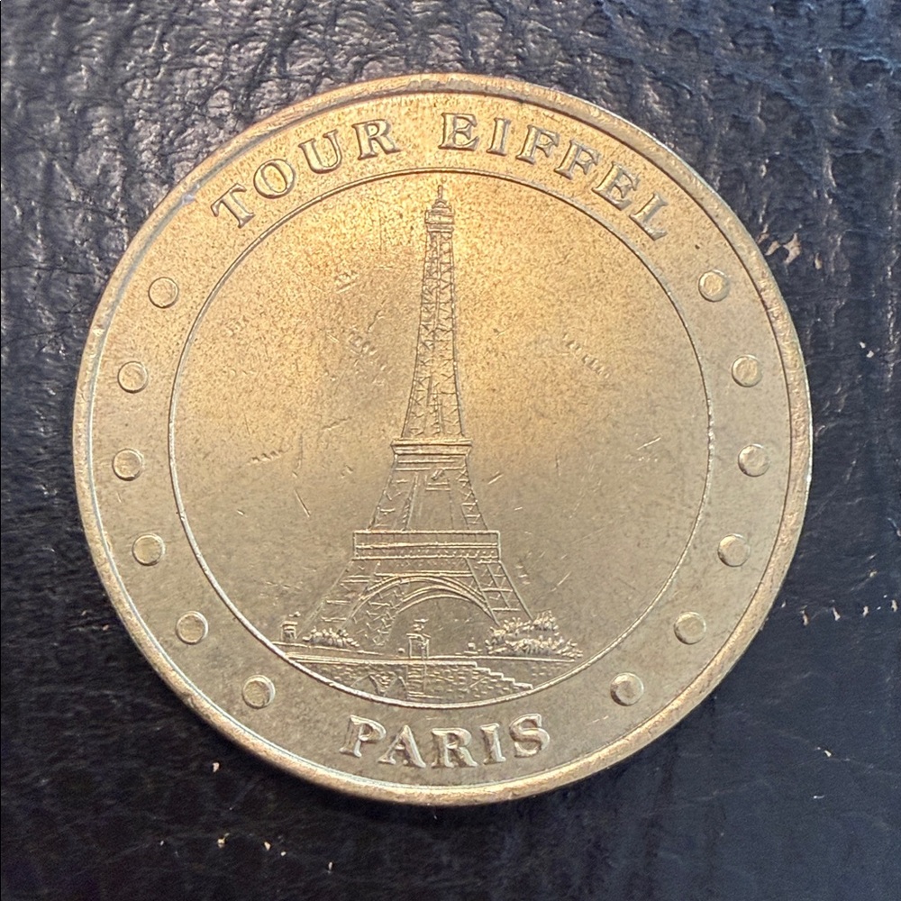 Gold Eiffel Tower Souvenir Coin